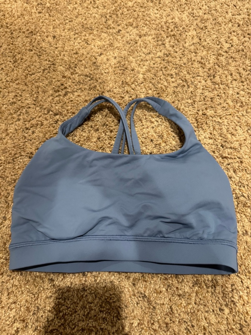 BRAND NEW NEVER WORN lululemon energy sports bra in blue (fits like medium)